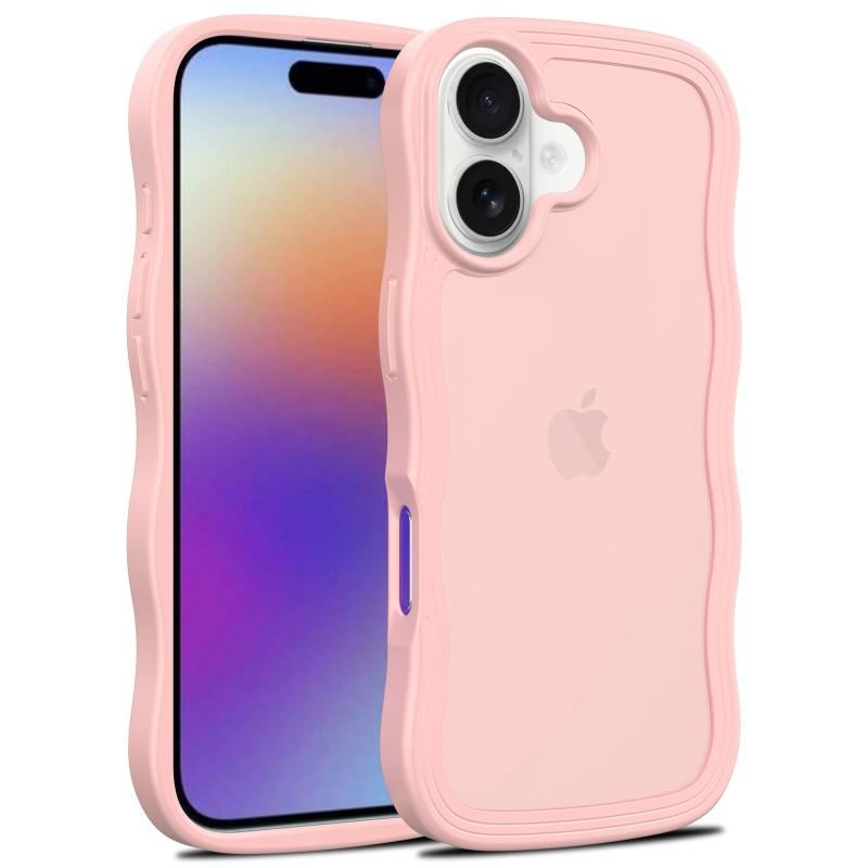 Suitable Iphone17 Phone Case Skin Wave Pattern 16promax Matte 15plus Protective Cover