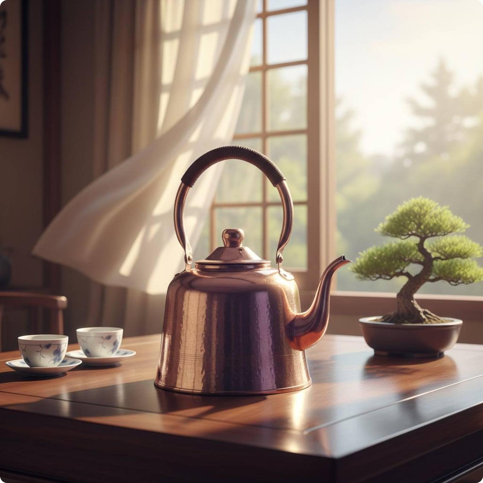 Stovetop Copper Teapot Fast Boiling Gas