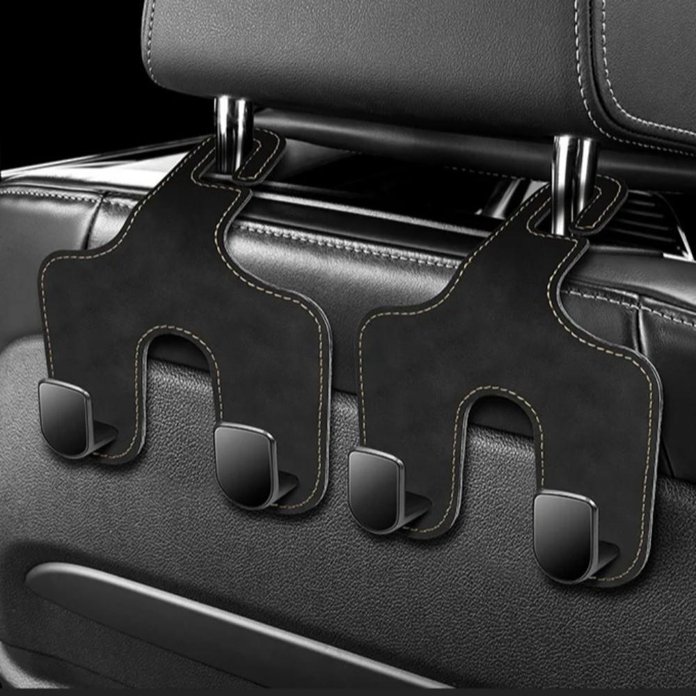 Double Hook Car Back Seats Hook 2 in 1 Auto Rear Seats Hanger Universal Car Headrest Hooks  Purse