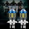 1 STK Motorrad Roller Fahrlicht H4 LED Motorradscheinwerfer CSP Zweifarbig Weiß Gelb Fernlicht Abblendlicht Linse Nebelscheinwerfer