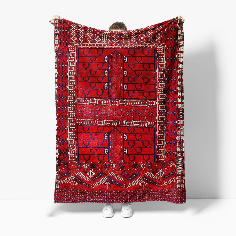 

Vintage Ethnic Kilim Rug Moroccan Berber Wool Tribal Throw Blanket Bed Sofa Decor Cushion Cover 130x180cm 75x90cm