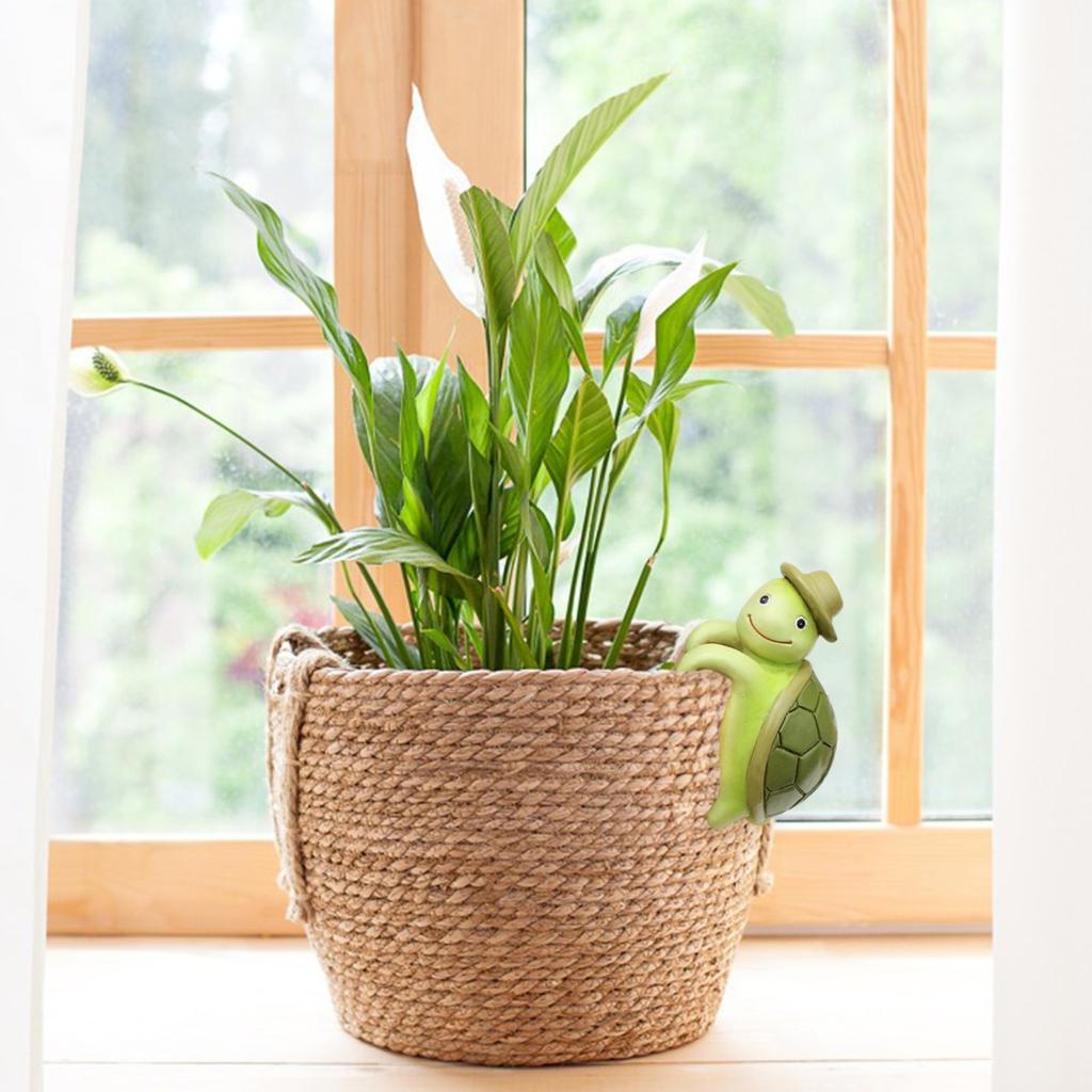 Statuie in miniatura Decorare ghiveci, Accesorii pentru ghiveci drăguț Statuie din rășină, potrivită pentru terasă, curte, decor