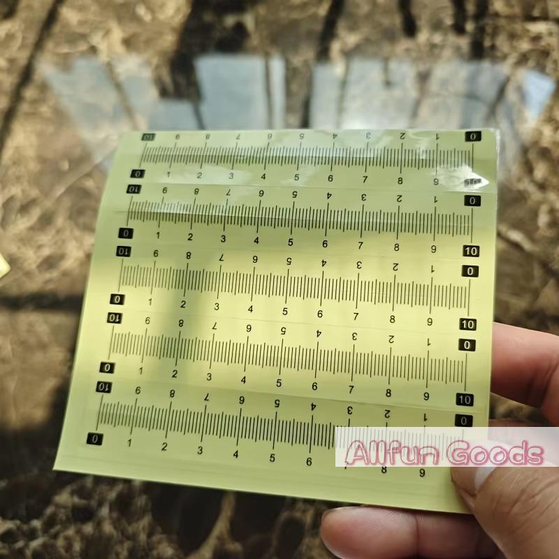 10-piece Self-adhesive Ruler Set, Suitable For Office/study/sewing — Can Be Attached To Any Smooth Surface, Measuring Tool