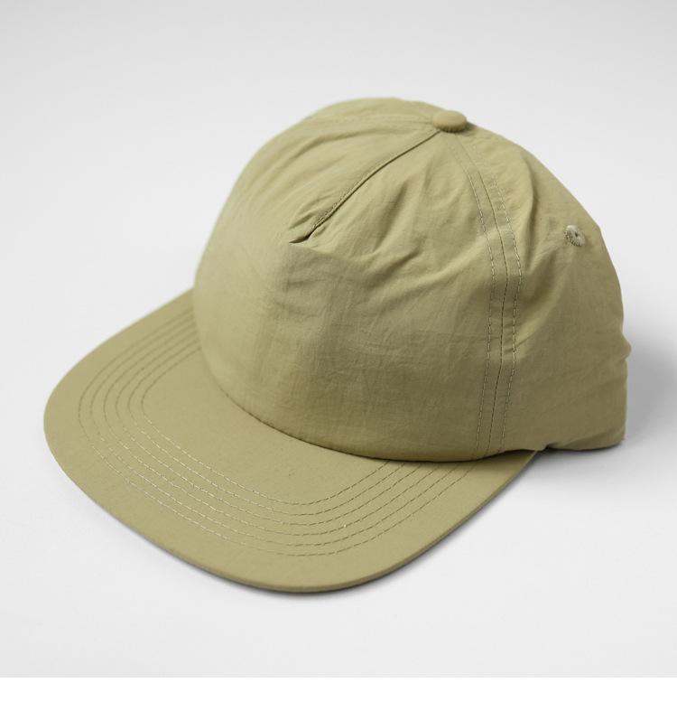 Buiten Stevig Sneldrogend 5-Panel Baseballpet Hip Hop Custom Zachte Top Platte Klep Snapback Pet Printed logo&56-58cm beige