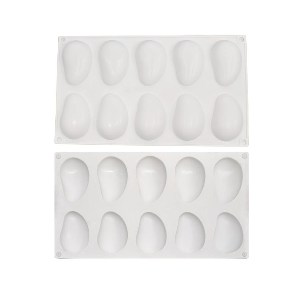 10 Holes 3D Mango Silicone Mold Diy Craft Soap Candle Mold Mousse Cake Ice Mold Cake Decoration Tool Baking Accessories