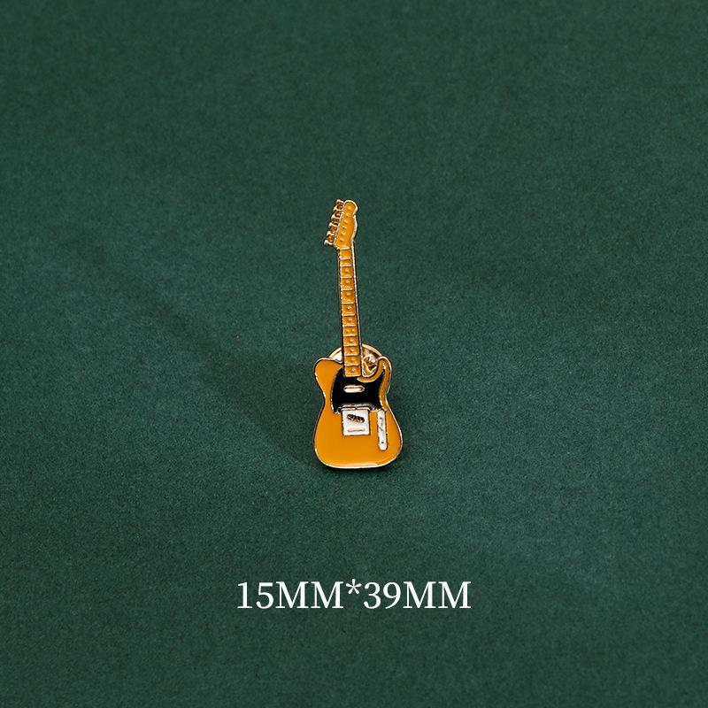 Entzückende Retro-Gitarrenbrosche - Musikinstrument Metallanstecknadel