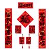 Paper 3D Spring Festival Couplet Chinese Style Fu Character Door Sticker  Celebration Party