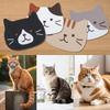 4Pcs Funny Cat Coasters for Drinks, Cute Cat Cup Holder, Silicone Small Coasters for Coffee Table Dinning Room Decorations Non Slip Hot Pads for