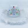 Rhinestone Crown Cowboy Hat Western Style Led Light Brim Hat Fedora Felt Cowboy Jazz Hat Accessory Wedding Party Hat