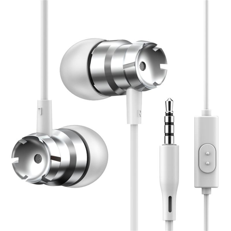 In-Ear-Kopfhörer mit Kabelfernbedienung und Mikrofon Bass Hifi Musik-Ohrhörer für Mobiltelefon Computer MP3