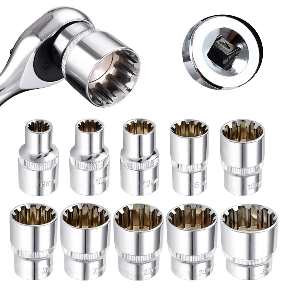 1/2 Inch Drive Short Socket Head Chrome Plating Chrome Vanadium Steel Brand New