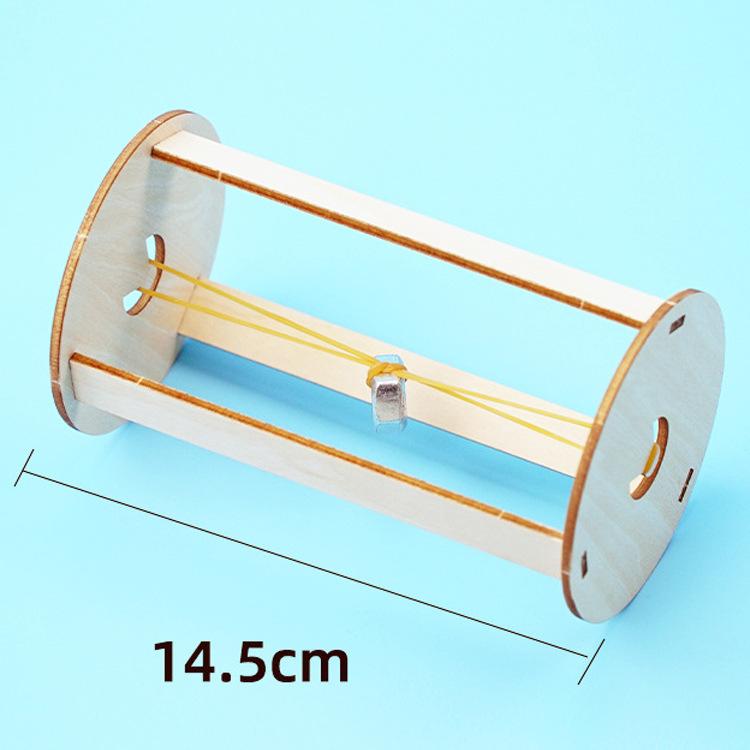 Hookesches Gesetz Roller Schüler Wissenschaft und Technologie Kleine Herstellung Holz Handgemachte DIY Physikalische Wissenschaft Kleine Experimentelle Materialien