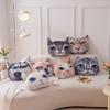 Realistic 3D Printed Dog Pillow Comfortable and Durability Plush Velvet Cushion for Animal Lover Optional Prints