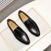 Designer Fashi Mens Loafers Leather Handmade Black Brown Casual Business Dress Shoes Party Wedding Men's Footwear