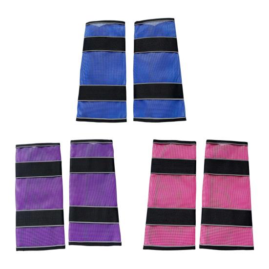 2Pcs Horse Fly Boots Mesh Horse Leg Protectors Universal Horse Leg Wraps Fly Boots for Improved Safety from Fly Bites Reduces Stomping And Leg Fatigue