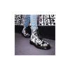 Dr. Martens 1460 Junior Full Print Polka Dot Mid-Top Casual Zip Boots Waterproof Durable Childrens Leather Boots Kids Boots Black White 27071009