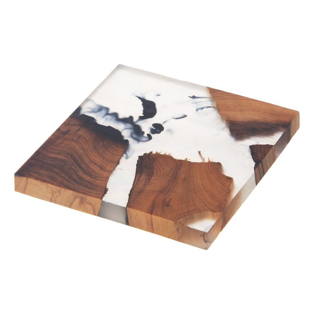 Wooden Coaster for a Mug, Glass, Cup, Square Table