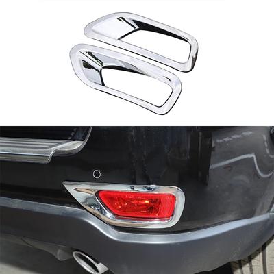 For Jeep Grand Chrokee 2011 - 2014 2017 -  Rear Foglight Lamp Cover Frame Trims Sticker ABS Chrome Car Styling Accessories