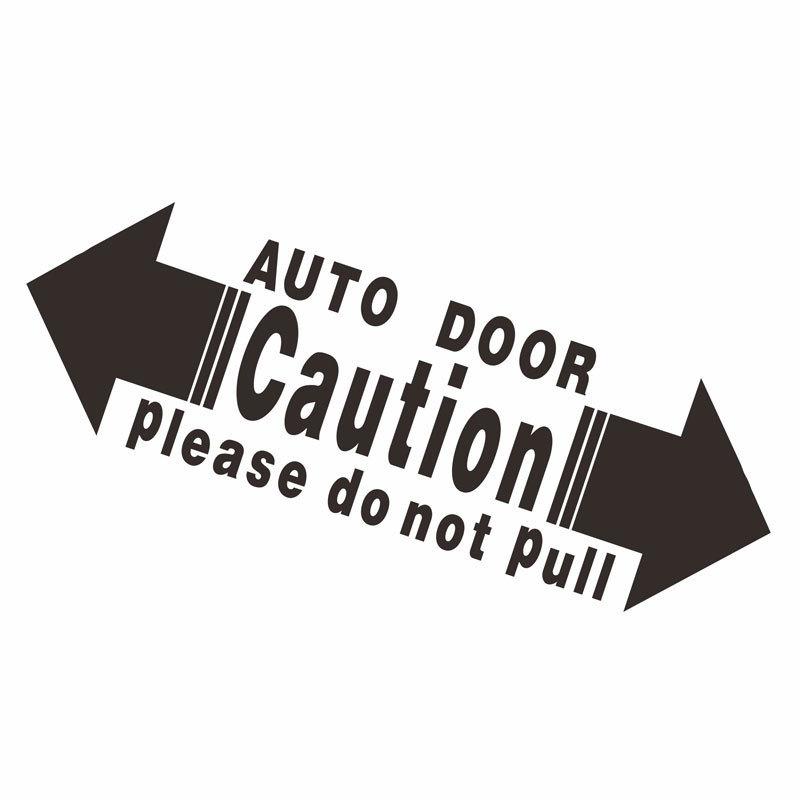 Car Door Stickers Safety Warning Labels Self-Adhesive Decals Do Not Pull Handle Durable Waterproof Universal Fit For All