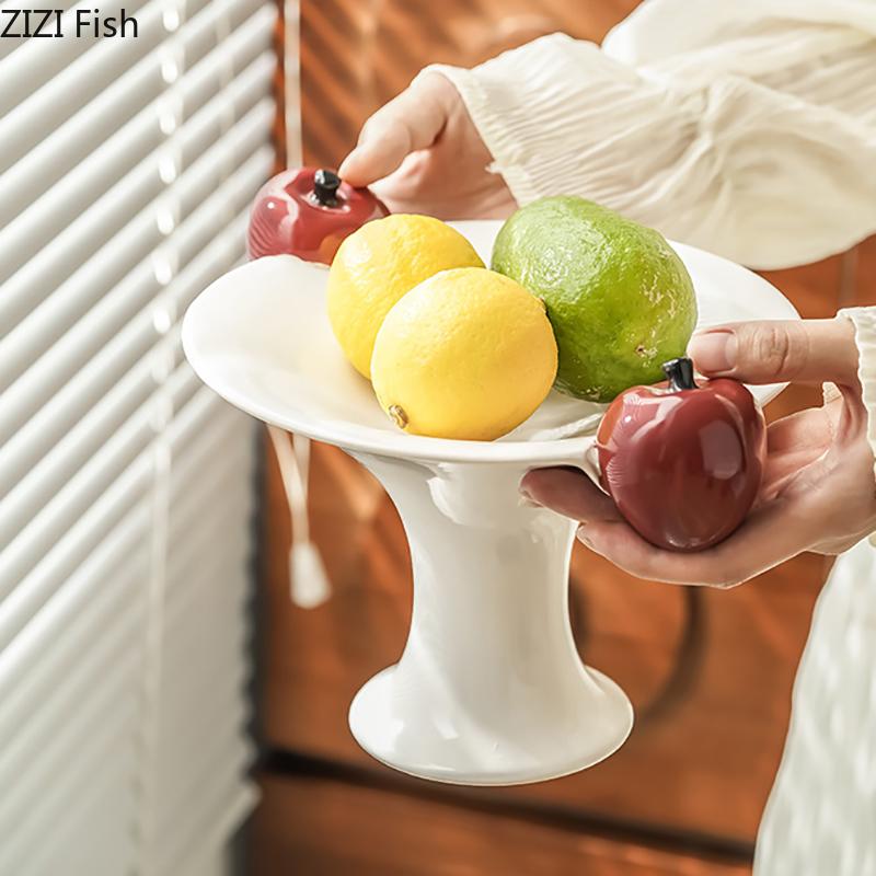 Apfel Dekorative Obstschale Keramik Aufbewahrungsschale Snacks und Nüsse Schale Schreibtisch Kleinteile Organizer Schale Schmuck Auslage Tabletts