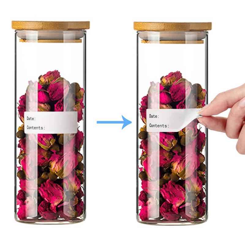 SelfAdhesive Removable Freezer Food Labels Easy Clean Leaves No Cooler Food Storage Freezer Sticker Plastic Paper