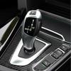 Carbon For BMW F30 F31 F34 F36 Interior Center Gear Knob Trim Cover Accessories