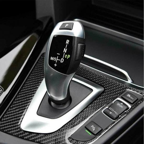 Carbon For BMW F30 F31 F34 F36 Interior Center Gear Knob Trim Cover Accessories
