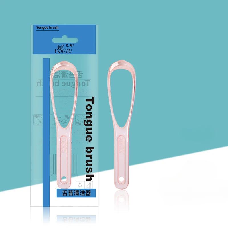1Pc Stainless Steel Tongue Scraper Cleaner for Fresh Breath Oral Hygiene Coated Tongue Toothbrush Care Tool