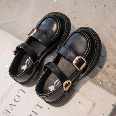 Mädchen Lederschuhe für Party Hochzeit Großbritannien Stil Kinder Prinzessin Schuhe Schlichte Mode Kinder Matt Performance Schuhe 2024 Neu