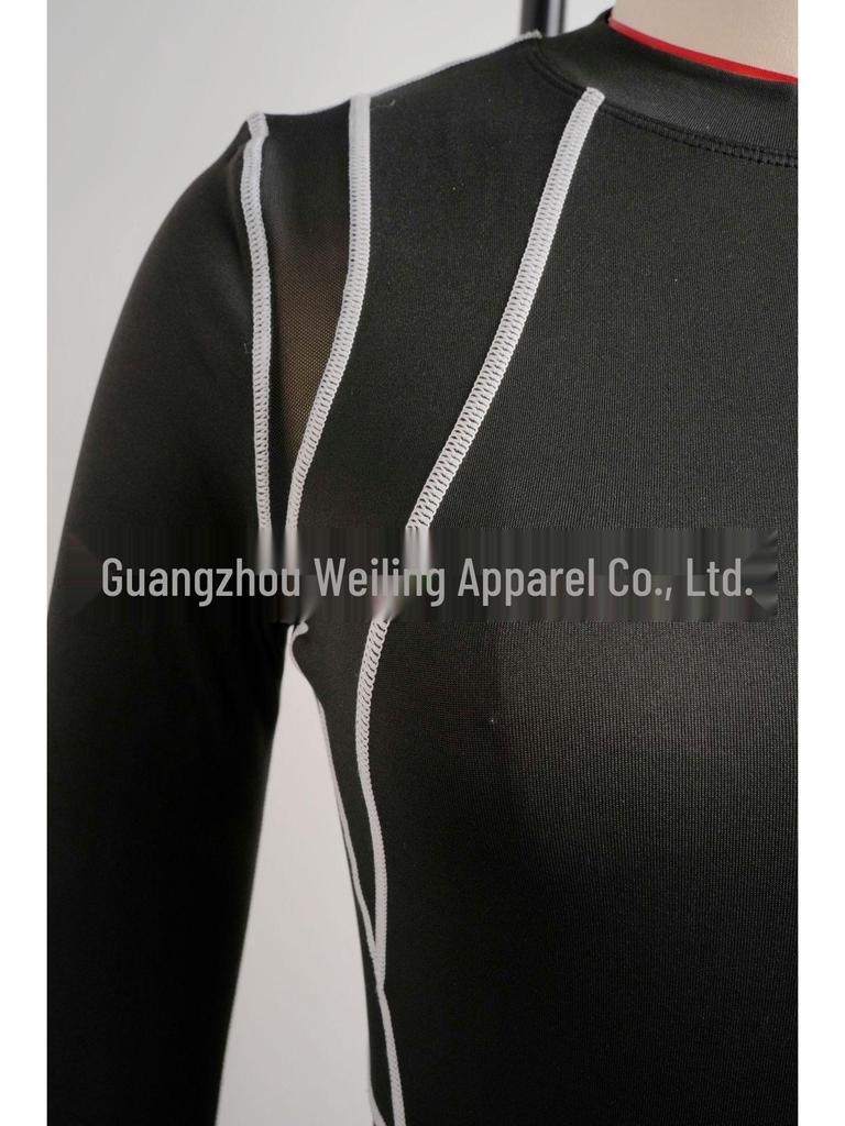 Spring 2026 Sexy Mesh Long Sleeve Bodysuit for Women