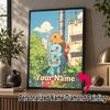 Personalized Bulbasaur Charmander Squirtle Diamond Art Custom Name 5D Diamond Painting Full Drill DIY Craft