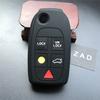ZAD Silikonkautschuk Auto Schlüsselhülle Abdeckung Halter Schutz Set für Volvo S80 S60 V70 XC70 XC90 D05 Klapp Flip 5 Tasten Fernbedienung Schlüssel