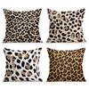 Abstrakte Leopardenmuster-Kissenhülle Gedrucktes Polyester 40/45/50cm Dekorative Sofakissen-Kissenbezug Heimdekoration