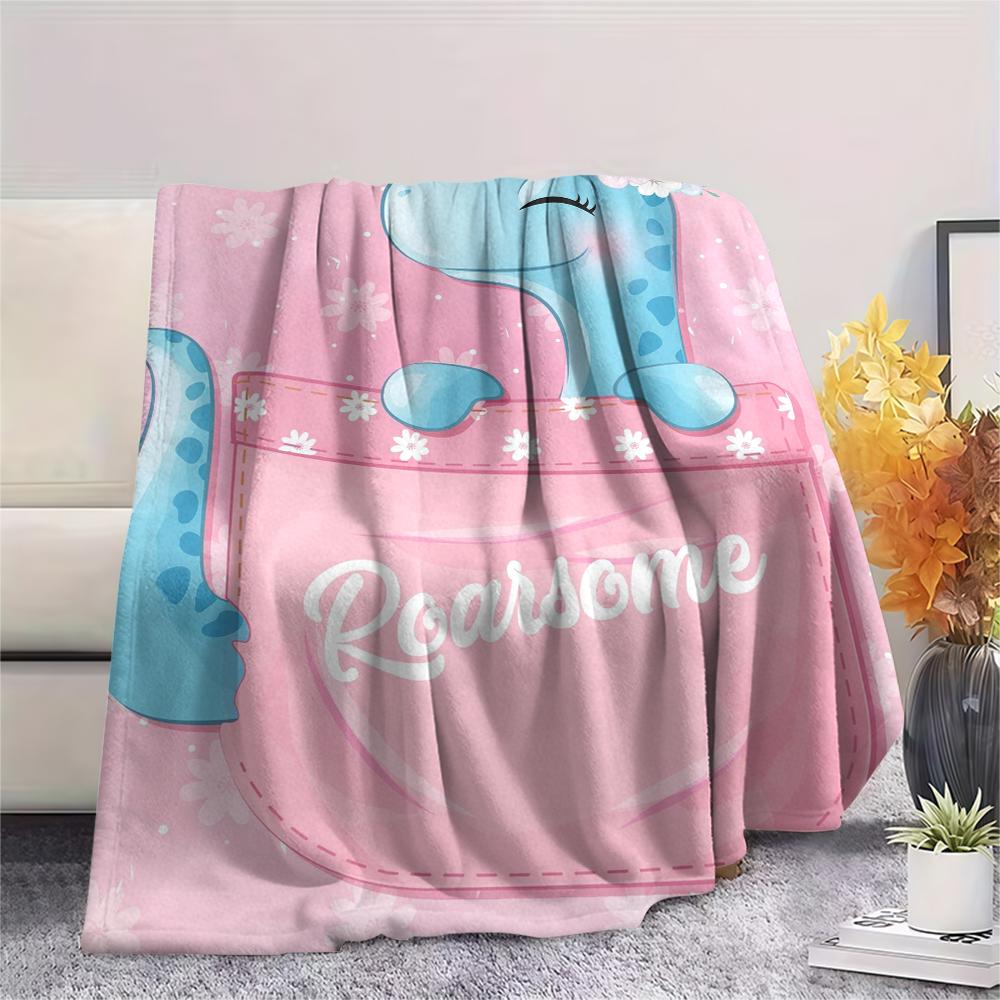 1 Stück Flanelldecke mit Cartoon-Druck, Hohe Qualität, Bequem für alle Jahreszeiten, Heimdekoration, Wärme und Komfort, Perfekt als Weihnachts- oder Geburtstagsgeschenk