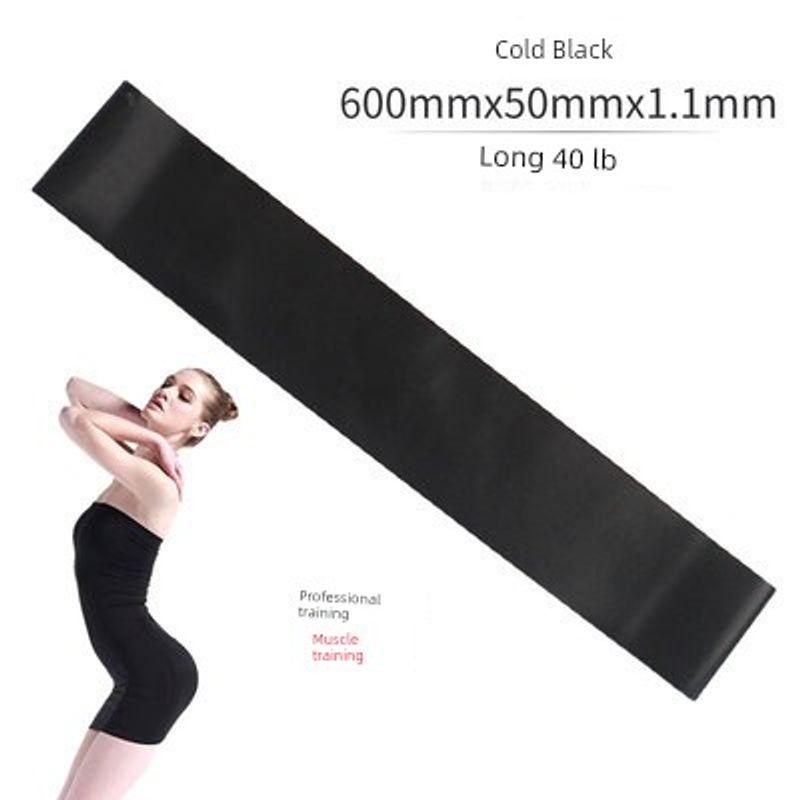

Natural Latex Yoga Tension Strap Workout Leg Slimming Hip-Shaping Auxiliary Resistance Band Strength Training O-Shaped Elasticity Thin Ring Black