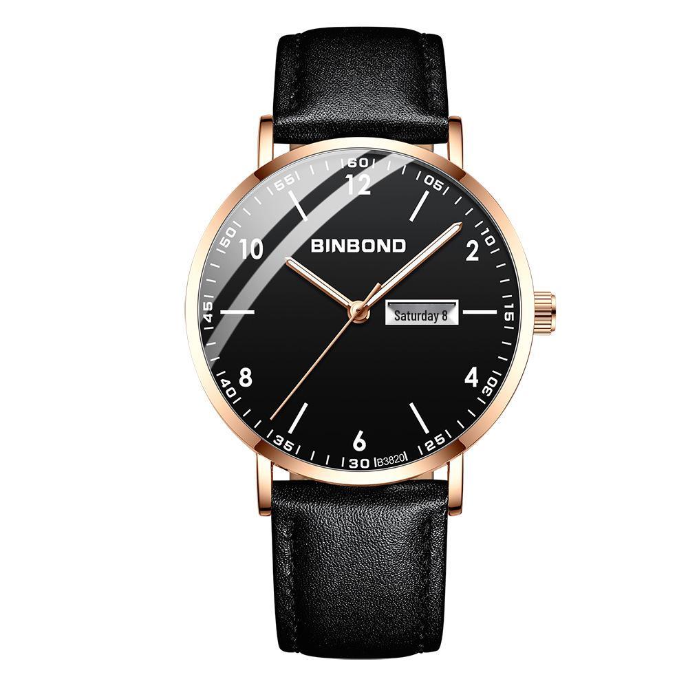 Men's Waterproof Ultra-Thin Quartz Watch - Automatic Mechanical, Trendy for Junior High Students
