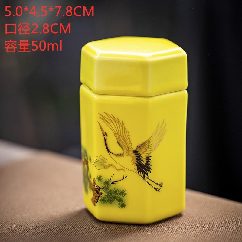 Tea Coffee Sugar Storage Jar China Crafts Decoration Mini Ceramic Jar Kitchen Storage Bottles & Jars Containers Home Decor New