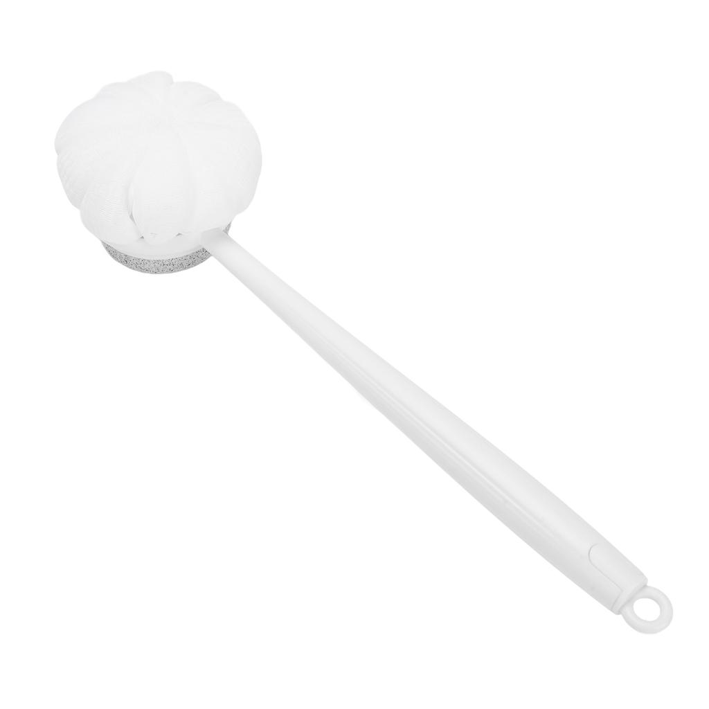 14.57in Shower Body Brush Bath Scrubber Pumice Stone and Shower Brush with Long Handle