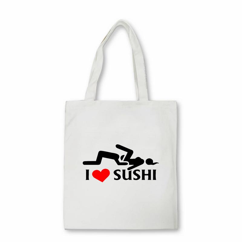 

Я Люблю Суши Смешные мужчины Холщовая сумка крутой Подросток Студенты Сумка Сумка Для плеча Сумки Женская сумочка Сумка на плечо Bolsas