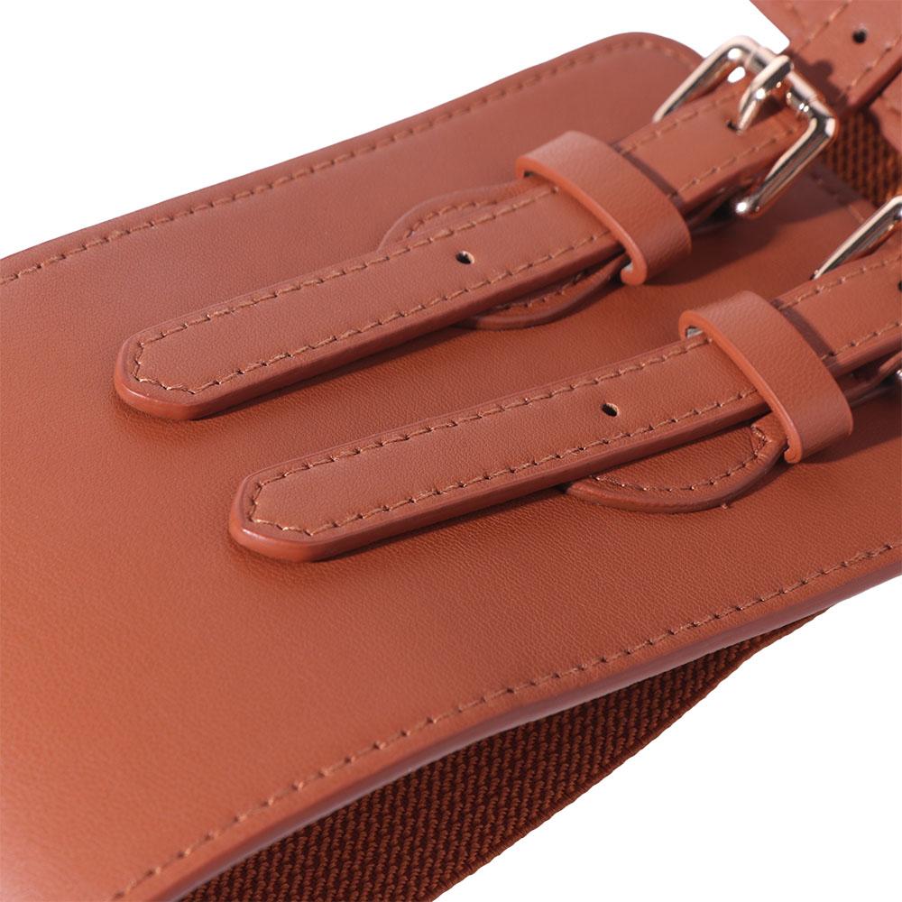 Leather PU Cummerbunds Adjustable Wide Waist Corset Elegant Corset Belt  Girl