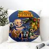 Pillow Case Cotton Linen Fabric Square Zipper Pillowcase Home Decorative Living Room I-Italian Brainrot Creative Animal Meme 4