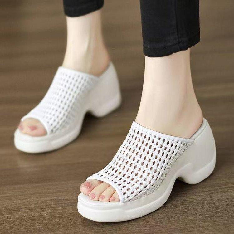 High-top Shoes, One-piece Style, New Platform Slippers, Casual Sandals for Women