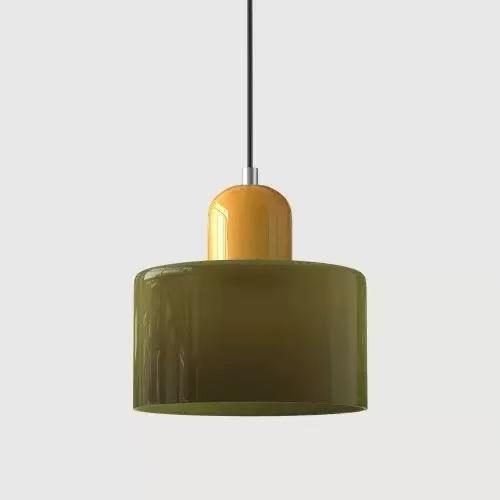 Vintage design kolorowy szklany zwis Nordic luksusowa restauracja dekoracja domu różowy pomarańczowy zielony biały zwis