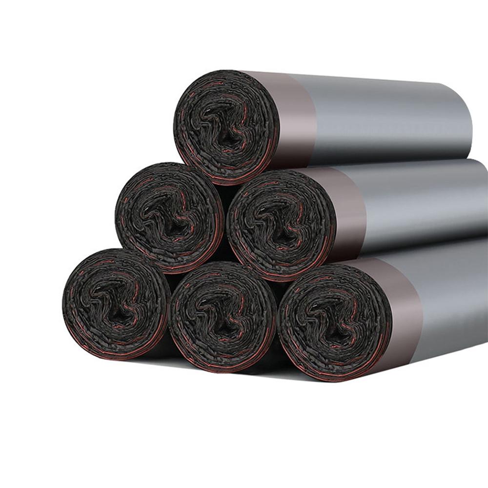 60 Pcs Household Garbage Bag with Drawstring Disposable Kitchen Supplies Bathroom Portable Cleaning Big Plastic Bag