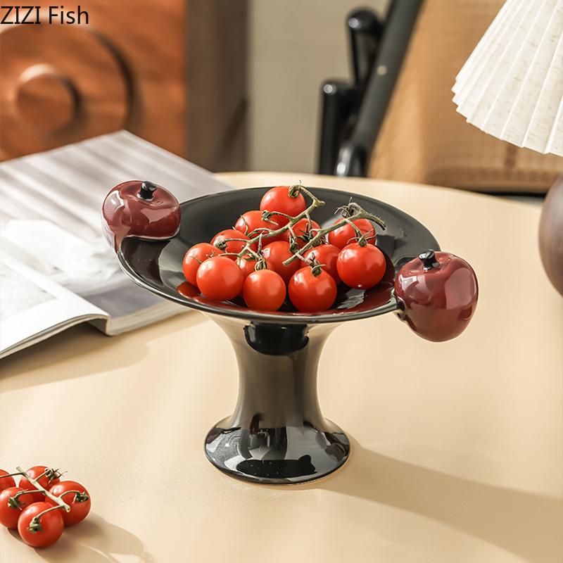 Apfel Dekorative Obstschale Keramik Aufbewahrungsschale Snacks und Nüsse Schale Schreibtisch Kleinteile Organizer Schale Schmuck Auslage Tabletts