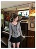 Women's Autumn Slim Fit Retro Lace-up Bow Tie Long Sleeve Top