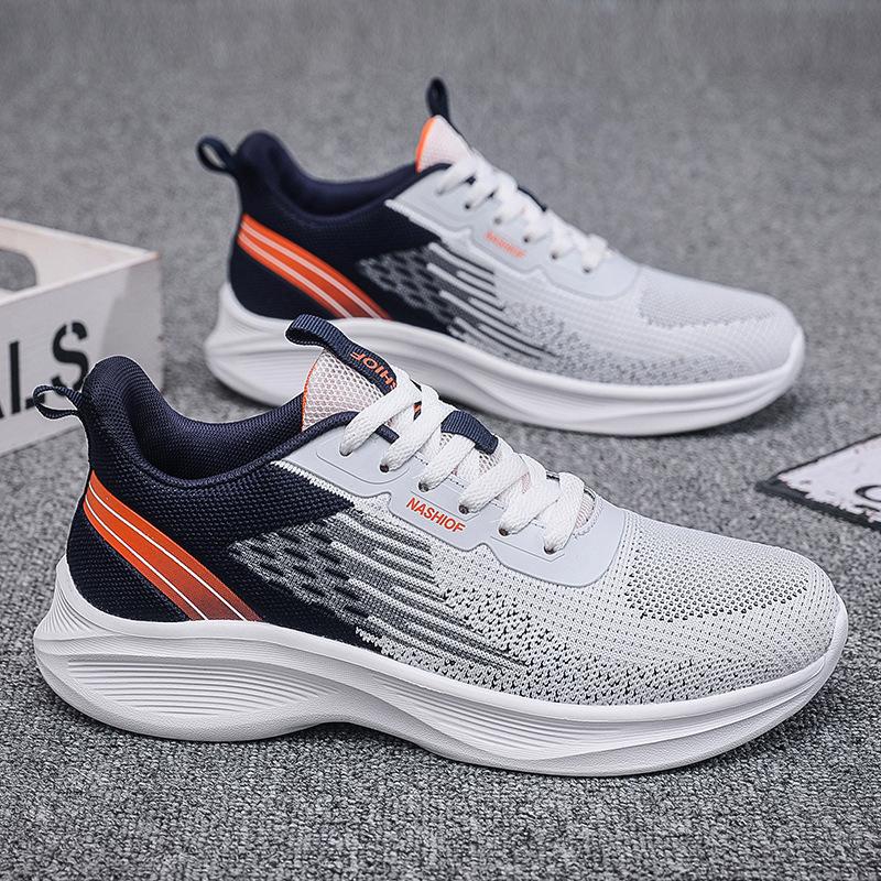 Junior High School Students Sports Shoes Men's Running Shoes Student High School Entrance Examination Special Shoes Youth Breathable Non-slip Lightwei