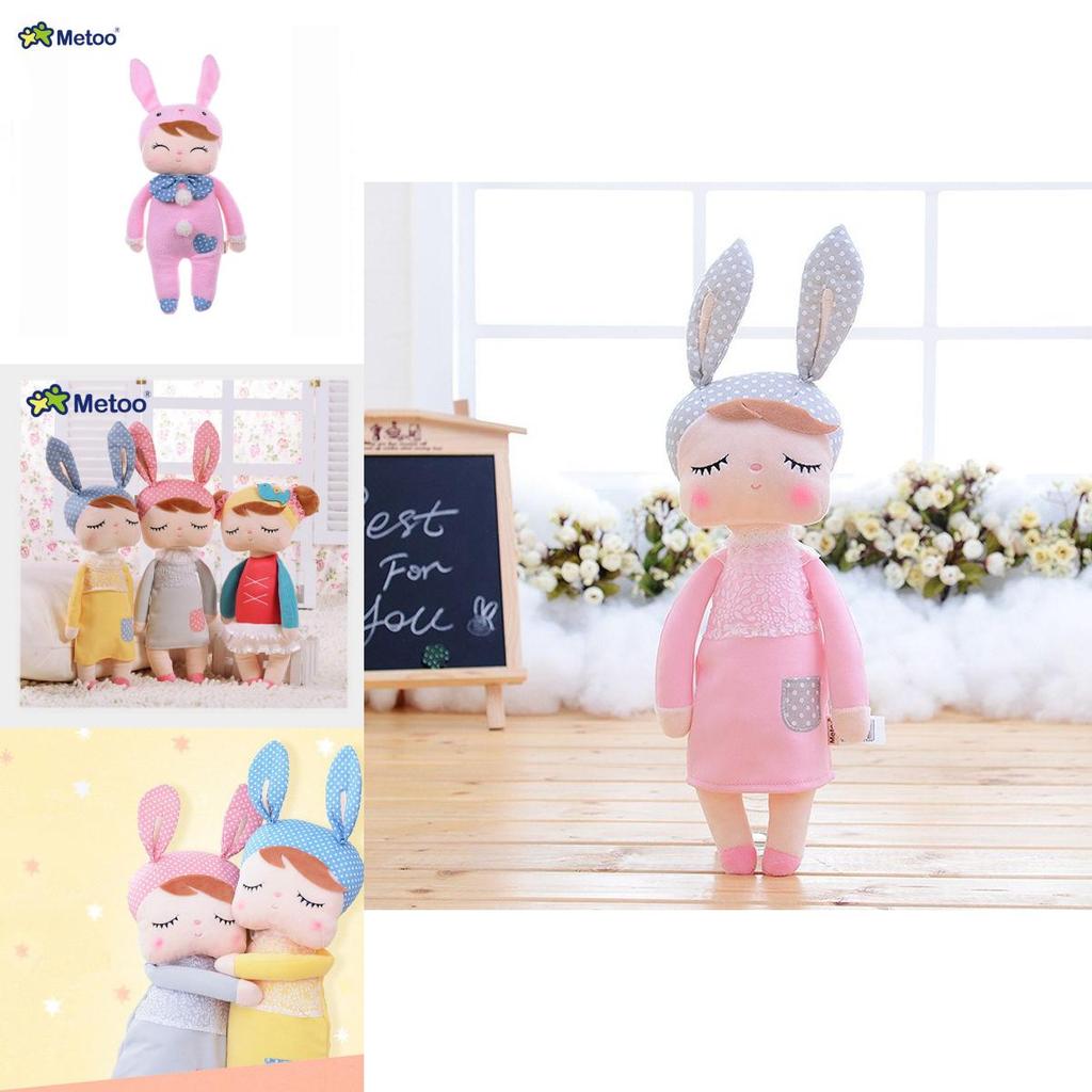 Adorable Metoo Angela Plush Doll With Cartoon Rabbit Ears For Girls' Home Decor