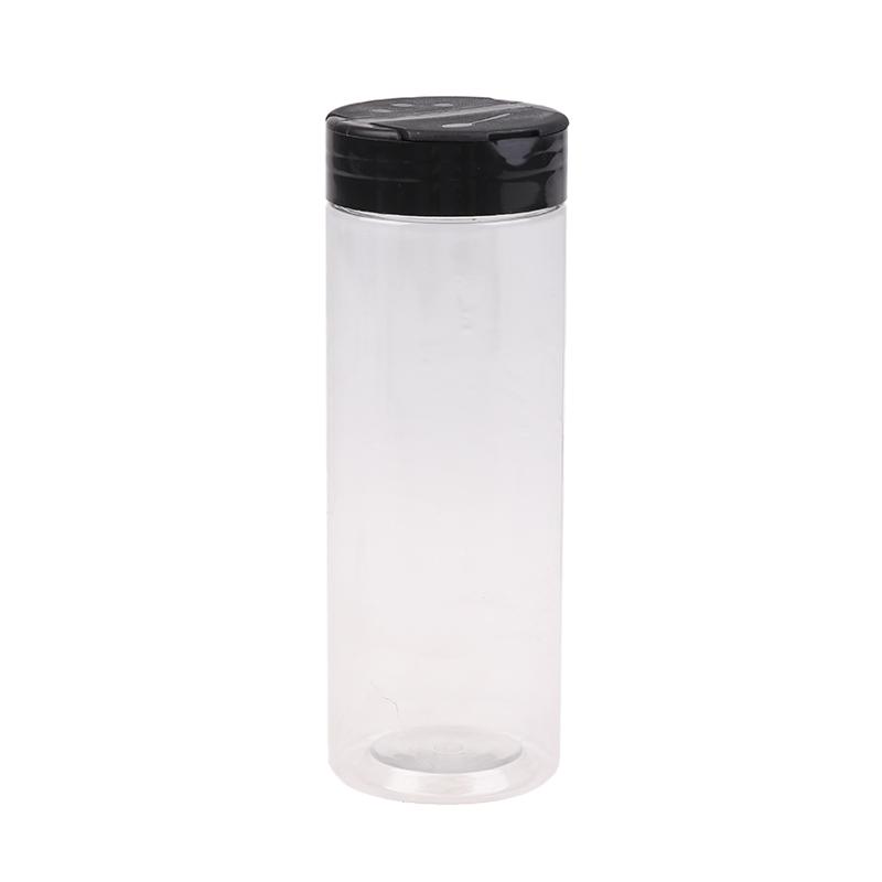 5/6 Pcs Durable Plastic Seasoning Jar, Portable Salt Cellar, Empty Pepper Shaker, Double Flip-Top Transparent Seasoning Jar