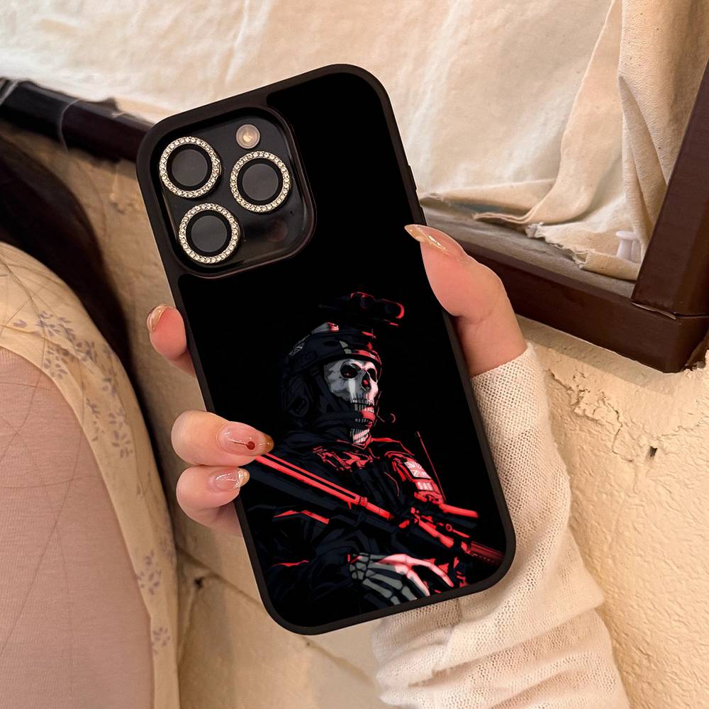 C-Call Of D-Duty Anime Phone Case For Iphone 17 Air 16 15 14 13 12 11Pro Max Plus Hard Plastic PC+TPU Cover